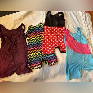 Lot of 4 Girls leotards xs